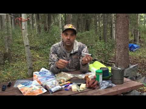 Packing food for a backpack hunt