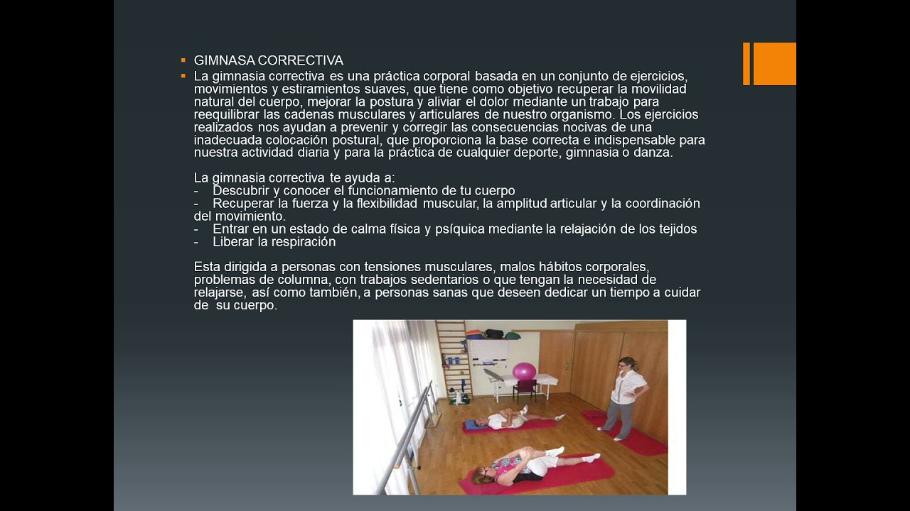 Exposición Gimnasia correctiva