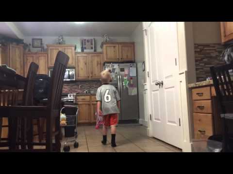 Cade pushing Callie in the stroller (2) 5/13/15