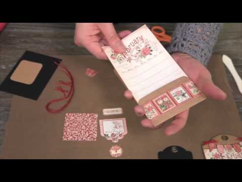 Graphic 45 Tag Calendar Album - February