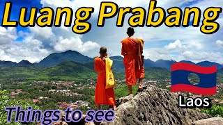 Luang Prabang , Laos city tour 🇱🇦 l things to do in Lunag Prabang night market,essential tour,food