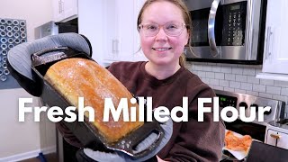 BAKE WITH ME | fresh milled flour sandwich bread + why you should mill your own flour