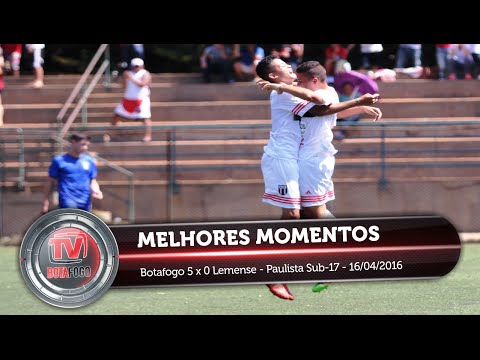 MELHORES MOMENTOS - Botafogo 5 x 0 Lemense - Paulista Sub-17 - 16/04/2016
