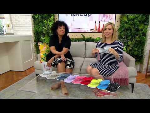 Clarks Cloudsteppers Anatomic Sport Thongs - Glide Post on QVC