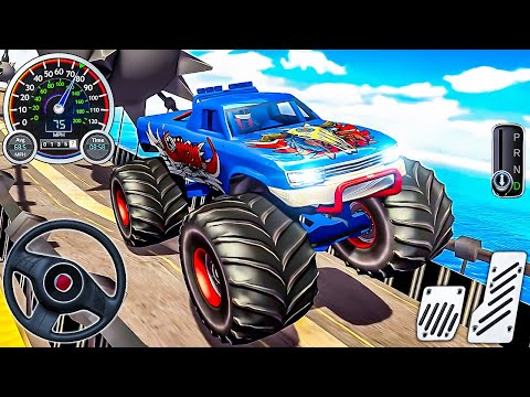 Monster Truck Mega Ramp Impossible Driver - US Monster Truck Driving 3D - Android Gameplay 2024