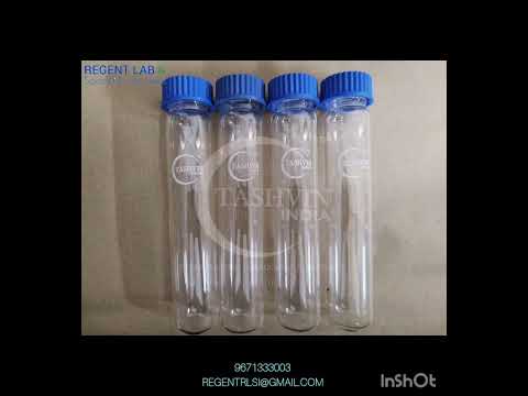 TEST TUBE 38 MM X 200 MM SCREW CAP THREADED BOROSILICATE GLASS