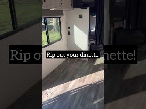We ripped apart our RV Dinette!!#rv #rvrenovation #shorts