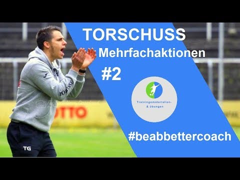 Torschusstraining Fussball mit spezifischen  Mehrfachaktionen