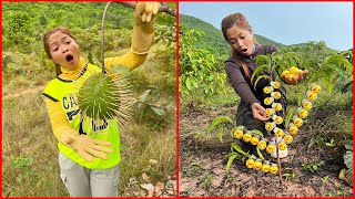 Survival Skills: SMART idea and USEFUL with single mom in forest #bushcrfat #camping #outdoors #idea