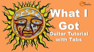 Sublime - What I Got - Super Easy Beginner Guitar tutorial with tabs, backing track