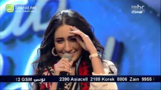 Arab idol حلقة البنات حنان رضا قالوا حبيبك مسافر