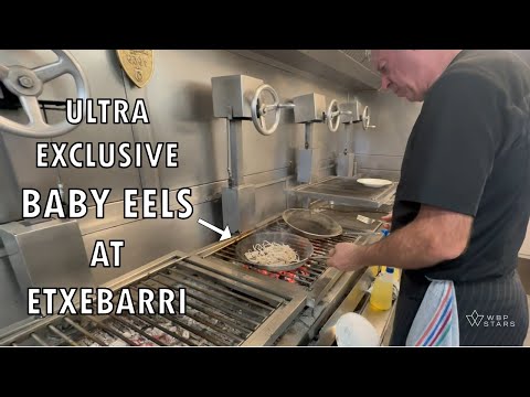 One of THE WORLD'S MOST EXPENSIVE FOODS: Anguilas or Baby Eels at ETXEBARRI (live grilling!)