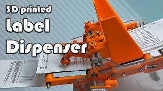 3D printed Label Dispenser | DIY Friction Feeder | download all Files