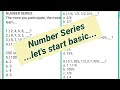 NUMBER SERIES: Let's Start Basic | Must watch
