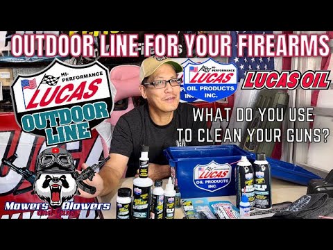 WHAT DO YOU USE TO CLEAN YOUR GUNS?LUCAS OIL OUTDOOR LINE CLEANING PRODUCTS LINEUP FOR YOUR FIREARMS