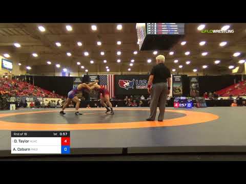 2018 Marine Corps US Open/Senior Men's Freestyle 86 Rnd Of 16 - David Taylor (NLWC) Vs. Austin Cob