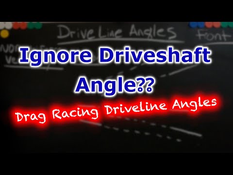 Pinion Angle and Driveline Angles for Drag Racing