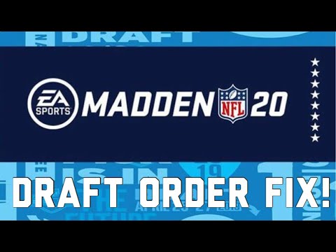 How To Fix The Draft Order Glitch When Using Real Life Roster In Madden 20!