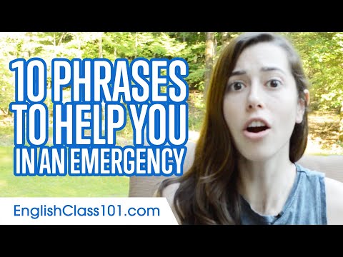 10 Phrases to Help You in an Emergency in English