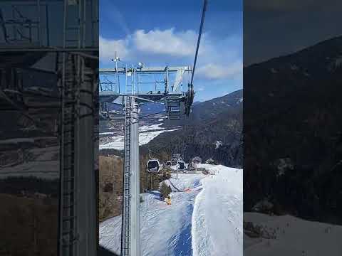 Discesa integrale cabinovia Olang 1 troncone Doppelmayr