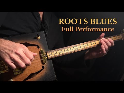 Roots Blues Cigar Box Guitar Lesson (GDG) | Fingerstyle 12-Bar Blues Jam