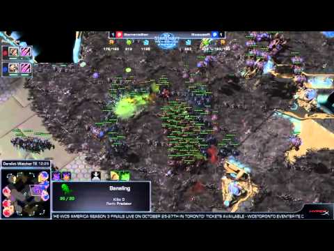 SC2 Goswser vs Sen Game 3 WCS America Starcraft 2 gameplay