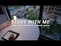 🌇 1-HOUR STUDY WITH ME |  Late Afternoon, Peaceful Acoustic Guitar BGM | Pomodoro (25/5)