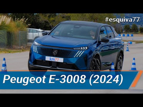 Peugeot E-3008 2024 – Maniobra de esquiva (moose test) y eslalon | km77.com