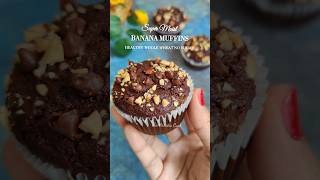 Healthy Banana Muffins | Chocolate Chip Muffins 👆😍 #shortsfeed #ytshorts #shorts #youtubeshorts