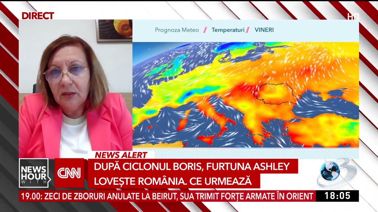 Furtuna Ashley lovește România. Șefa ANM spune la ce să ne așteptăm