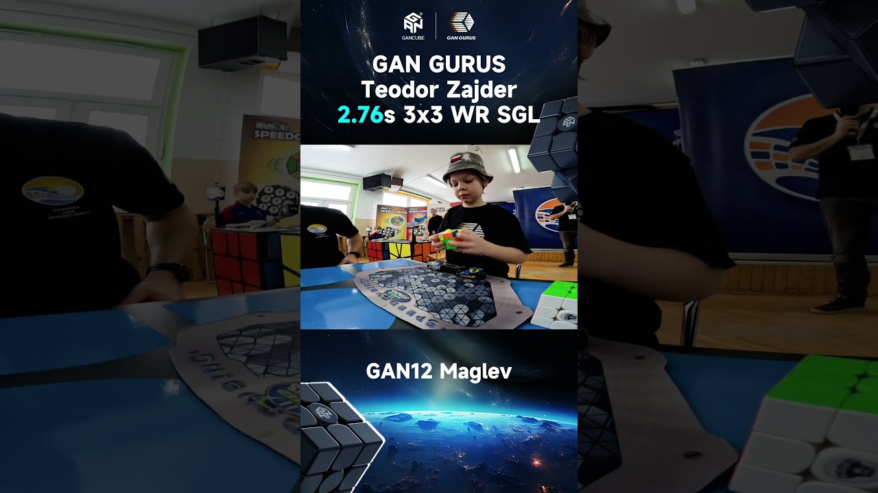 GANCUBE - 3x3 Single WR 2.76s | Teodor Zajder