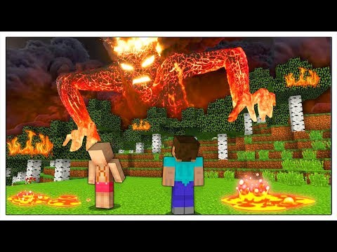 IL MOSTRO DI LAVA ATTACCA LA CASA DI NOOB! - Minecraft ITA