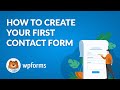 How To Create Your First WordPress Contact Form