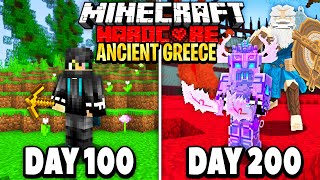 Download the video "I Survived 200 Days in Ancient Greece on Minecraft.. Here's What Happened.."