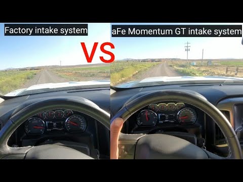 2018 Silverado: a comparison between the stock airbox and aFe Momentum GT intake