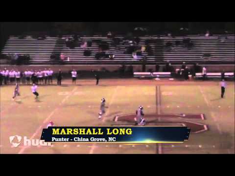 Marshall Long - South Rowan Punter - Highlights