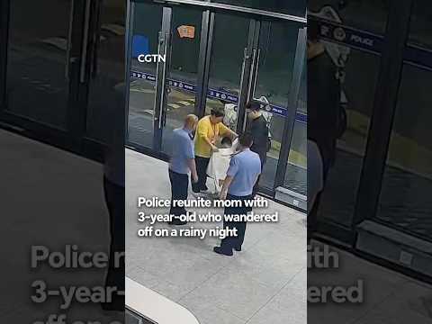 Police reunite mom with 3-year-old who wandered off on a rainy night