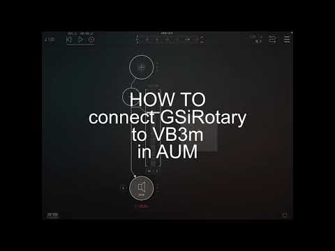 How to properly connect GSiRotary to VB3m in AUM