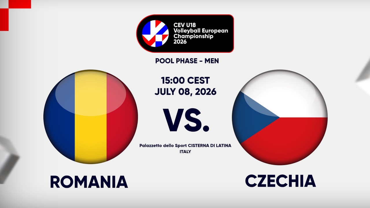 Full Match | Romania vs. Czechia | CEV U18 Volleyball European Championship 2026 | Men