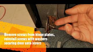 Kenmore Gas Stove Oven Door Removal or replacement