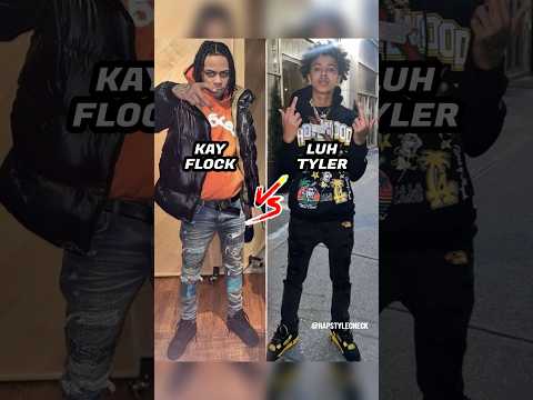 KAY FLOCK OR LUH TYLER? 🥶 DRIP BATTLE 102 💧 #kayflock #luhtyler #streetwearfashion