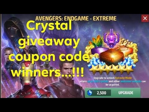 Crystal giveaway winners| How to get ctp of rage from legendary battle - marvel future fight