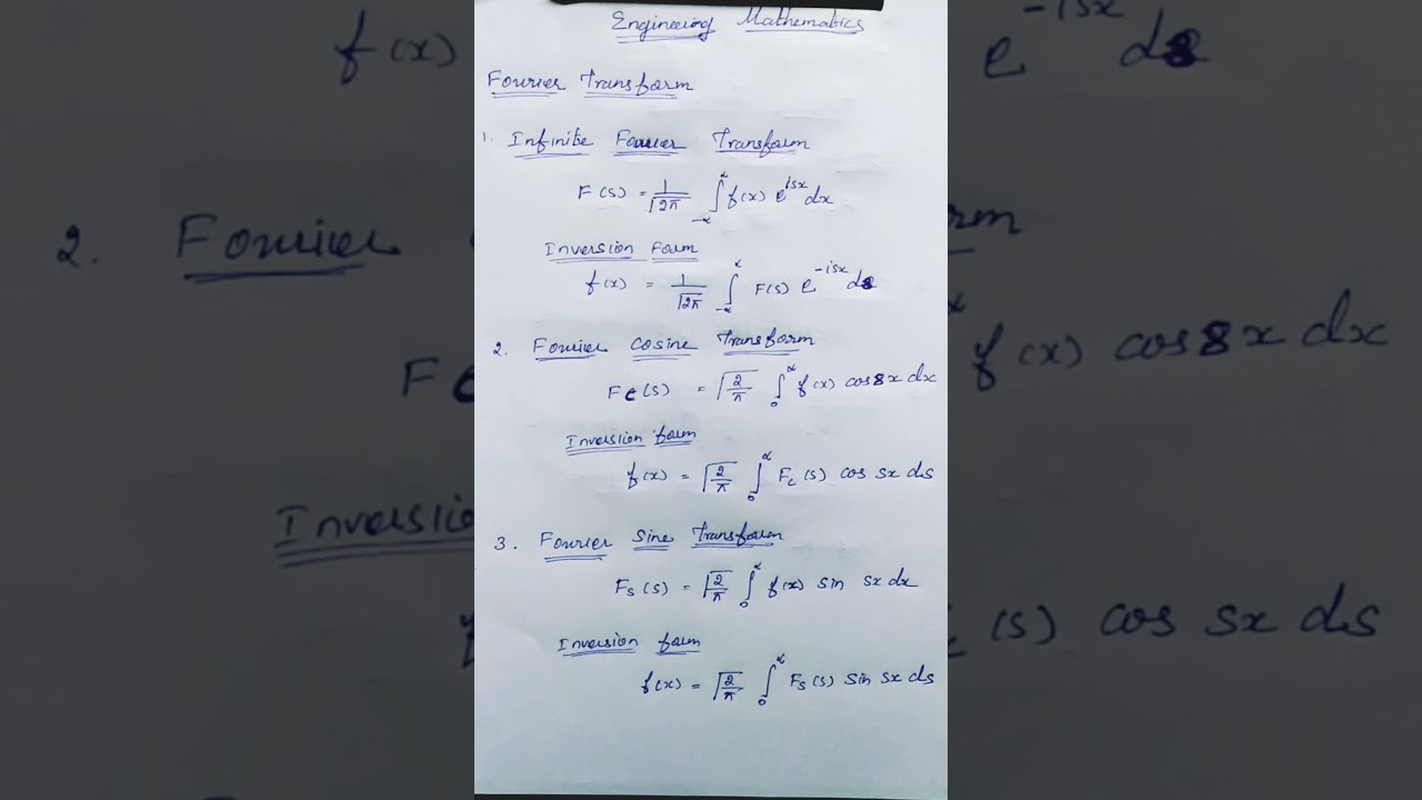 Engineering Mathematics,Fourier Transform