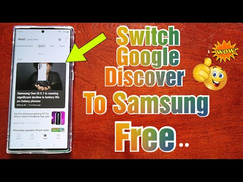 Samsung Galaxy S23 Ultra How to Switch Google Discover to Samsung Free Or Disable Both Of Them.