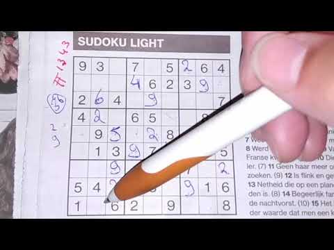 You can choose the hottest One! (#1343) Light Sudoku. 08-14-2020 part 1 of 2