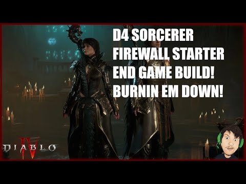 Diablo 4 Firewall Sorcerer Starter End Game Build. No Uniques or Found Legendary Powers.
