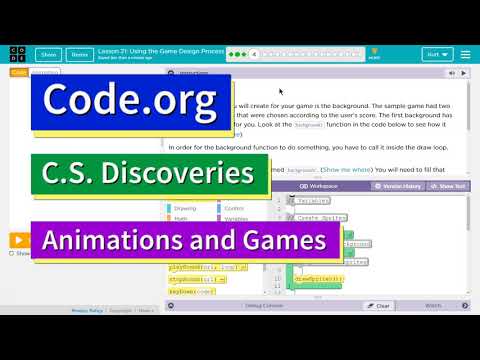 Code.org Lesson 27.3 Using the Game Design Process | Tutorial with Answers | Unit 3 CS Discoveries