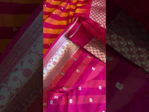 Mushroo Silk Saree with Silver Tone Zari Border
