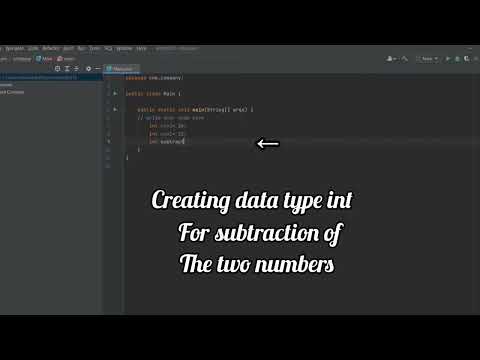 Subtraction Of Two Numbers In Java Java Programming Coding In Java