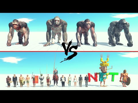 Goro The Giant Team Vs All Humans ARBS - Animal Revolt Battle Simulator